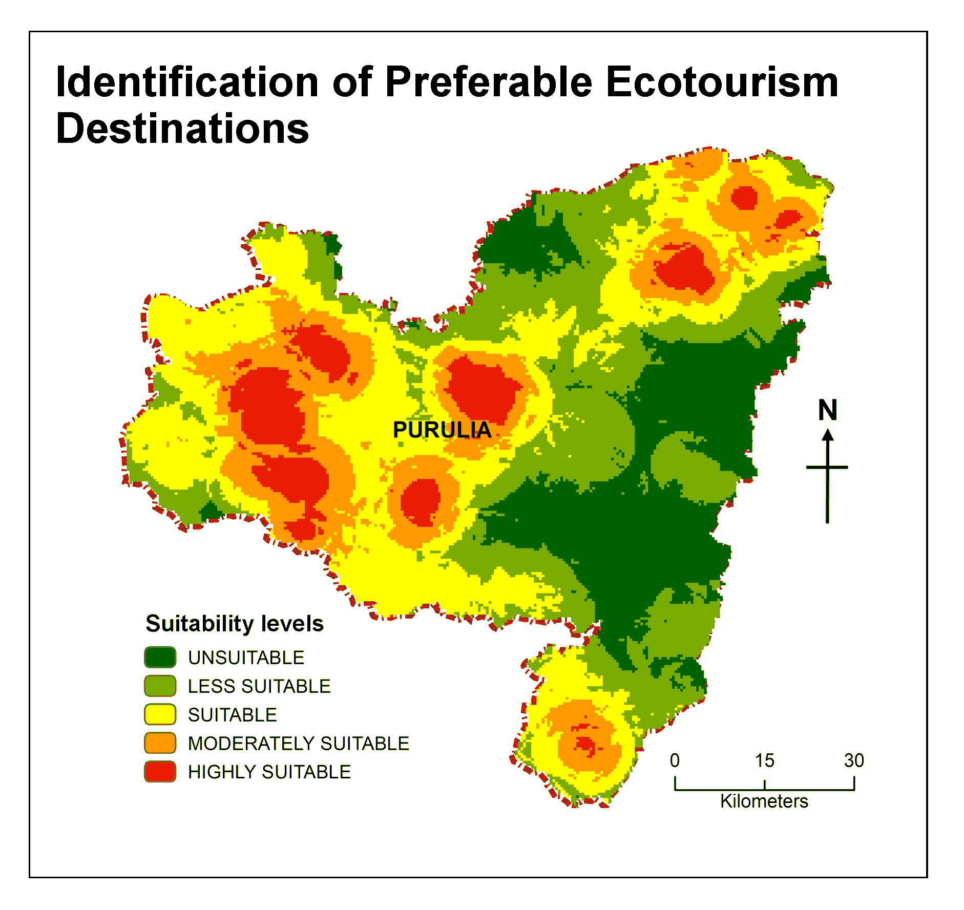 Identification of Preferable Ecotourism Destinations in Purulia District, West Bengal (India): AHP and GIS Approach