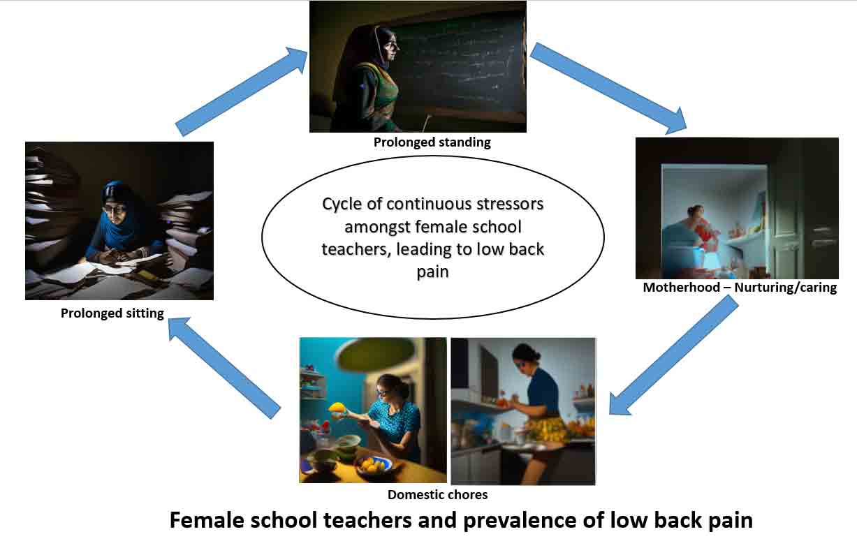 A Geo-Medical Study of Low Back Pain Associated With Risk Factors Reported among Female School Teachers of Srinagar District, Jammu and Kashmir, India