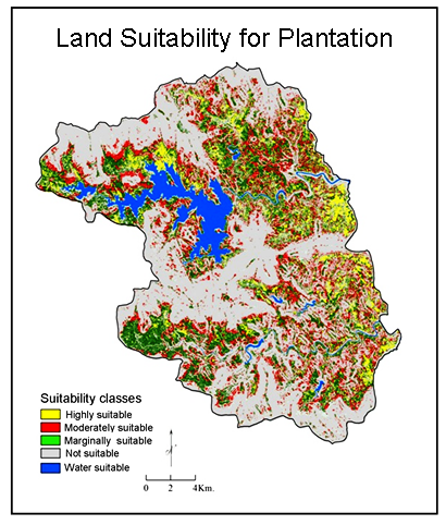 Multi-Criteria Land Suitability Analysis for Plantation in Upper Mula and Pravara Basin: Remote Sensing and GIS Approach